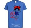 Детская футболка Кукла в повязке 2 года Ярко-синий фото