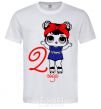 Men's T-Shirt A doll in a headband 2 years old White фото