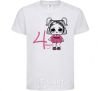 Kids T-shirt A doll with ponytails 4 years old White фото