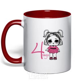 Mug with a colored handle