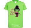 Kids T-shirt A doll with horns 5 years old orchid-green фото