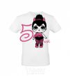 Men's T-Shirt A doll with horns 5 years old White фото