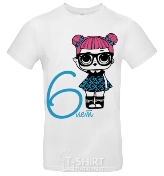 Men's T-Shirt A doll with dulcets 6 years old White фото