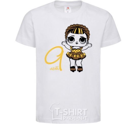 Kids T-shirt The doll with the braid is 9 years old White фото