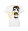 Men's T-Shirt The doll with the braid is 9 years old White фото