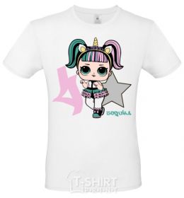 Men's T-Shirt A 4-year-old unicorn doll White фото