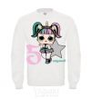 Sweatshirt A 5-year-old unicorn doll White фото