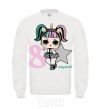 Sweatshirt A 8-year-old unicorn doll White фото