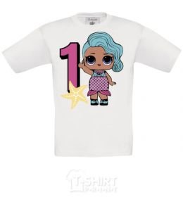 Kids T-shirt Mermaid doll 1 year old White фото