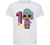 Kids T-shirt Mermaid doll 1 year old White фото