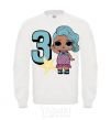 Sweatshirt Mermaid doll 3 year old White фото