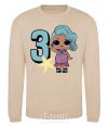 Sweatshirt Mermaid doll 3 year old sand фото