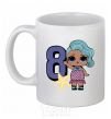 Ceramic mug Mermaid doll 8 year old White фото