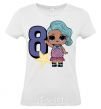 Women's T-shirt Mermaid doll 8 year old White фото