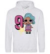 Men`s hoodie Mermaid doll 9 years old sport-grey фото