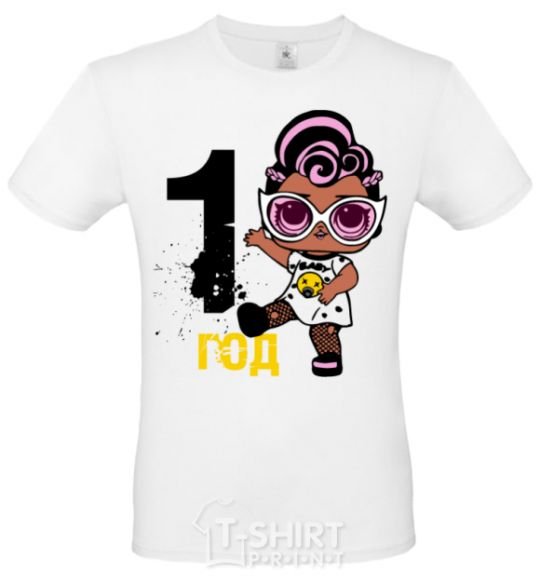 Men's T-Shirt Baby 1 year old doll in a T-shirt White фото