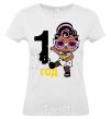 Women's T-shirt Baby 1 year old doll in a T-shirt White фото