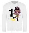 Sweatshirt Baby 1 year old doll in a T-shirt White фото