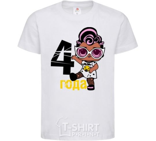 Kids T-shirt Baby 4 year old doll in a T-shirt White фото