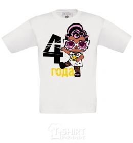 Kids T-shirt Baby 4 year old doll in a T-shirt White фото