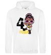 Men`s hoodie Baby 4 year old doll in a T-shirt White фото