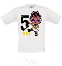 Kids T-shirt Baby 5 year old doll in a T-shirt White фото