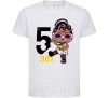 Kids T-shirt Baby 5 year old doll in a T-shirt White фото