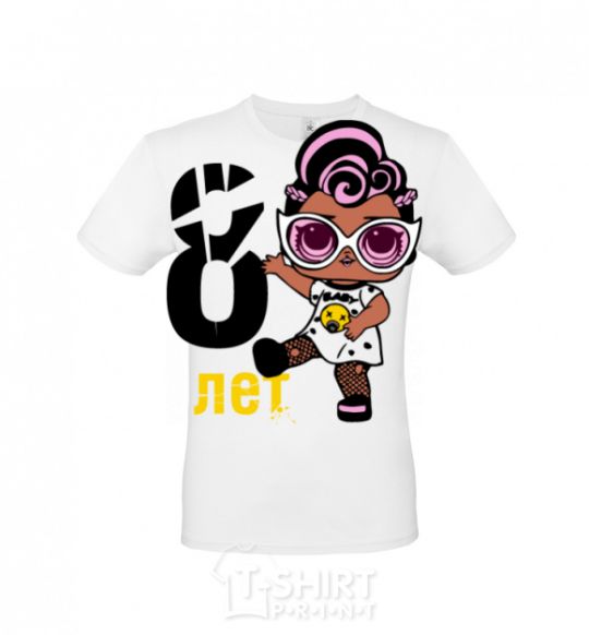 Men's T-Shirt Baby 8 year old doll in a T-shirt White фото