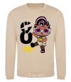 Sweatshirt Baby 8 year old doll in a T-shirt sand фото