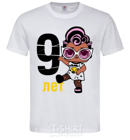 Men's T-Shirt Baby 9 year old doll in a T-shirt White фото