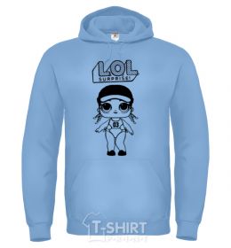 Men`s hoodie Lol surprise athlete sky-blue фото
