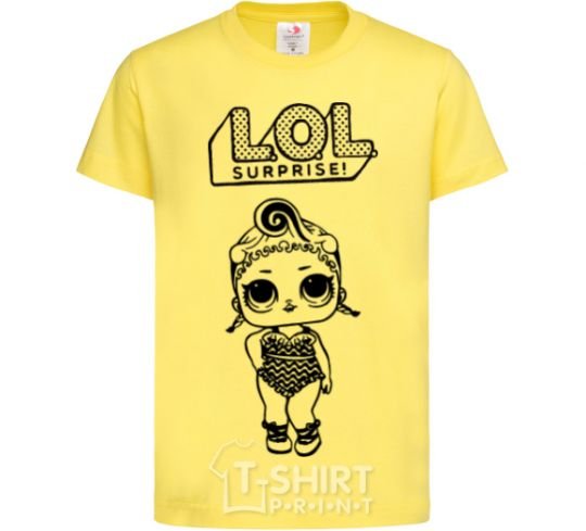 Детская футболка Lol surprise купальник с оборкой Лимонный фото