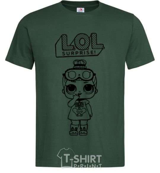 Мужская футболка Lol surprise пижама со скелетом Темно-зеленый фото