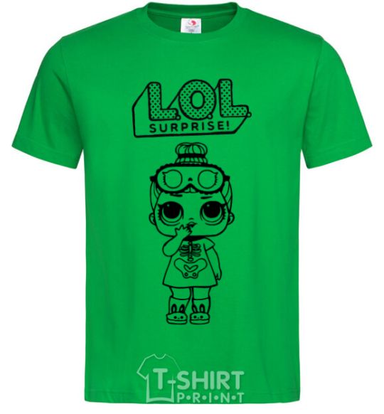Мужская футболка Lol surprise пижама со скелетом Зеленый фото
