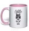 Mug with a colored handle Lol surprise in a robe light-pink фото