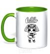 Mug with a colored handle Lol surprise Egyptian kelly-green фото