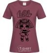 Women's T-shirt Lol surprise Egyptian burgundy фото