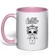 Mug with a colored handle Lol surprise in panties light-pink фото