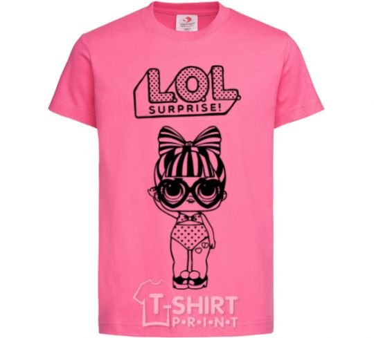 Kids T-shirt Lol surprise heart glasses heliconia фото