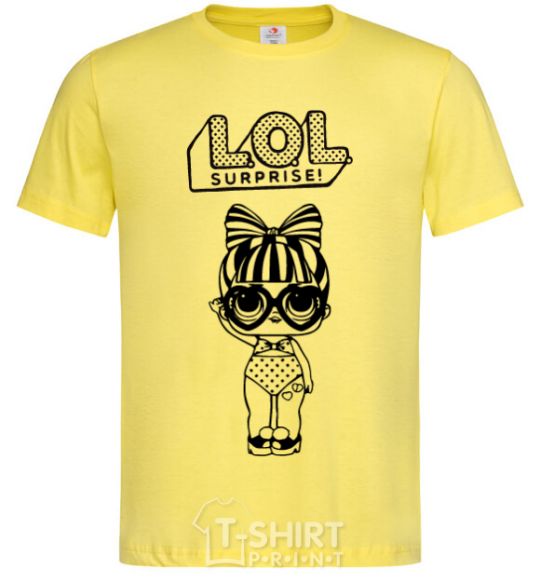 Мужская футболка Lol surprise очки сердечки Лимонный фото