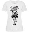 Women's T-shirt Lol surprise heart glasses White фото