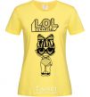 Women's T-shirt Lol surprise heart glasses cornsilk фото