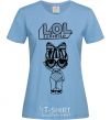 Women's T-shirt Lol surprise heart glasses sky-blue фото