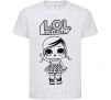 Детская футболка Lol surprise с косичками Белый фото