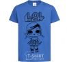 Детская футболка Lol surprise с косичками Ярко-синий фото
