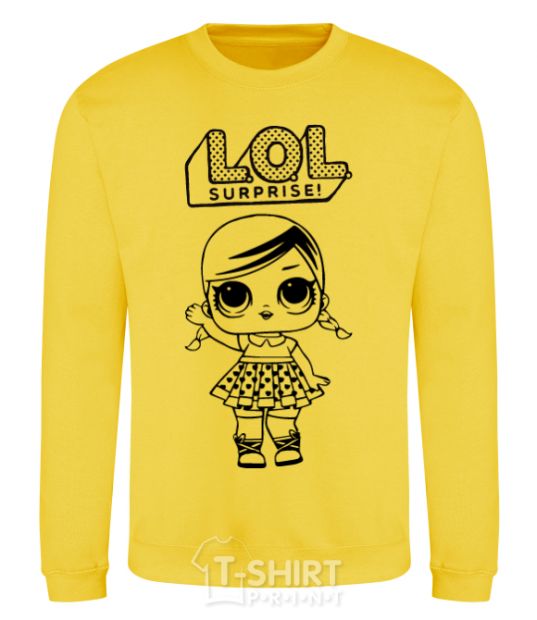 Sweatshirt Lol surprise with pigtails yellow фото