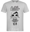 Men's T-Shirt Lol surprise with pigtails grey фото