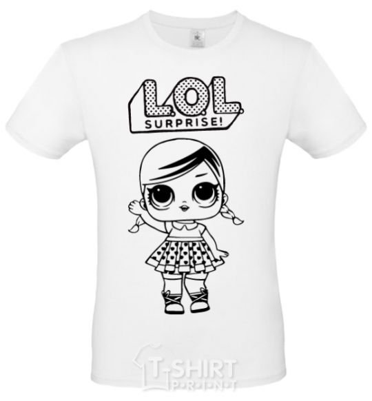 Men's T-Shirt Lol surprise with pigtails White фото