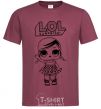 Men's T-Shirt Lol surprise with pigtails burgundy фото