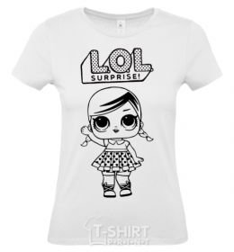 Women's T-shirt Lol surprise with pigtails White фото